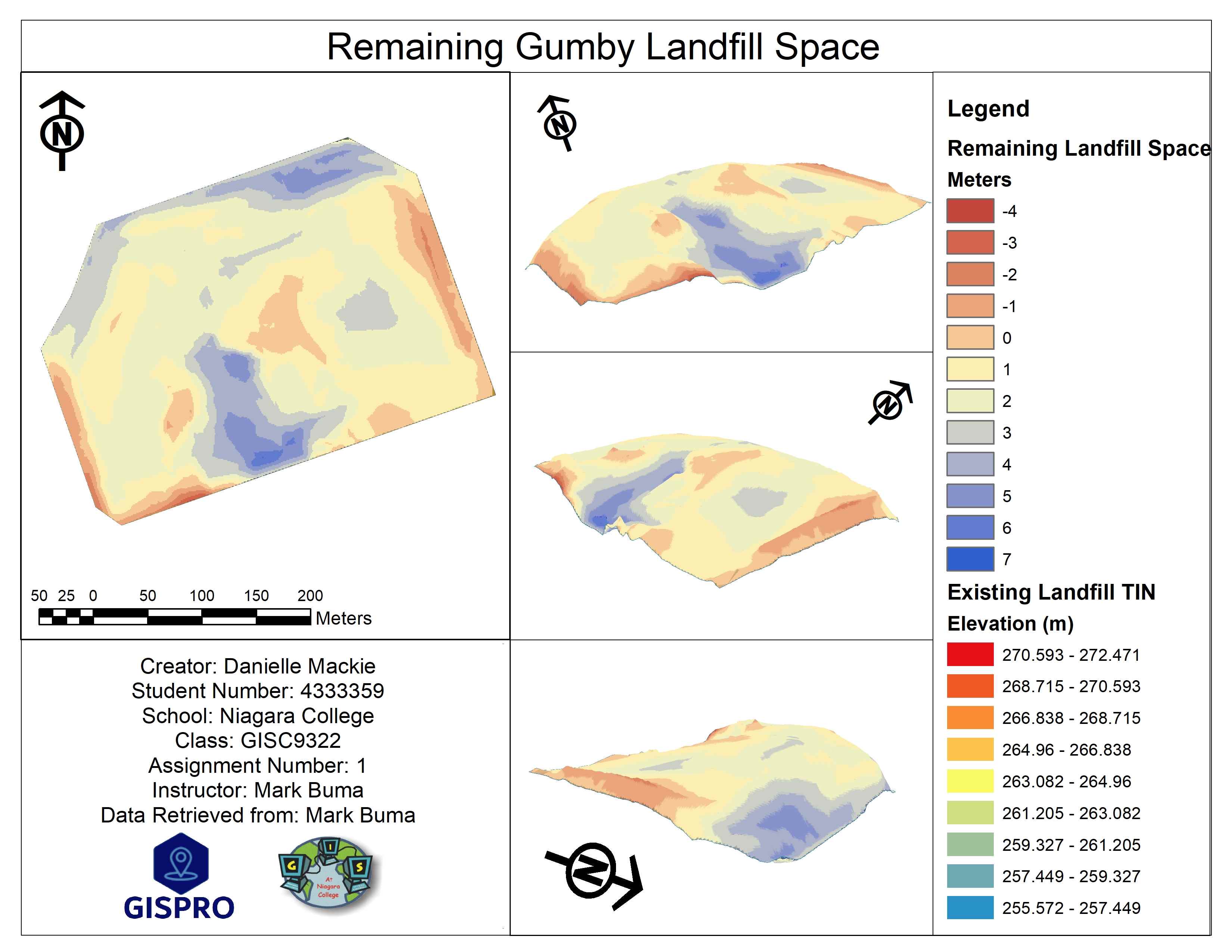 Remaining Gumby Landfill Space.