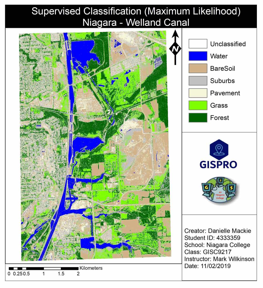 Supervised Classification Map.